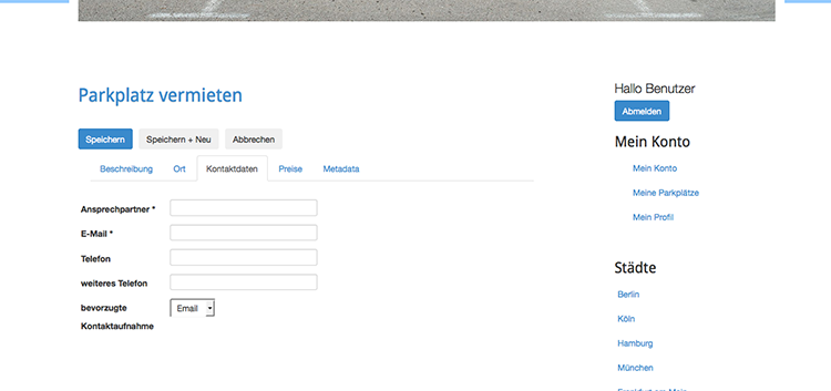 parkplatz vermieten kontakt